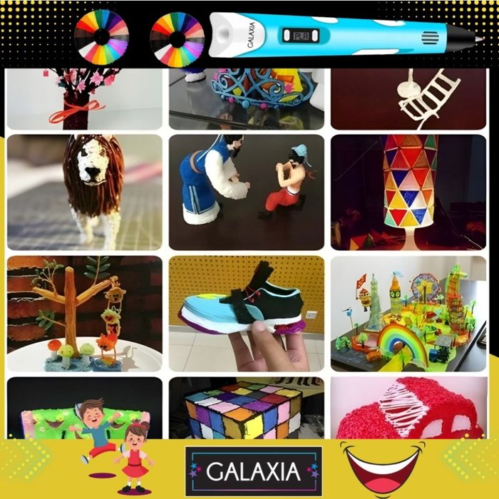 Vand 2 seturi de creioane 3D Galaxia