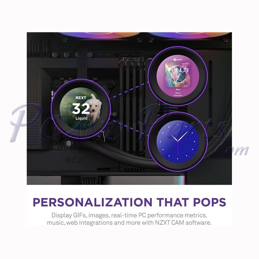 Водяное охлаждение NZXT 360 Kraken LCD