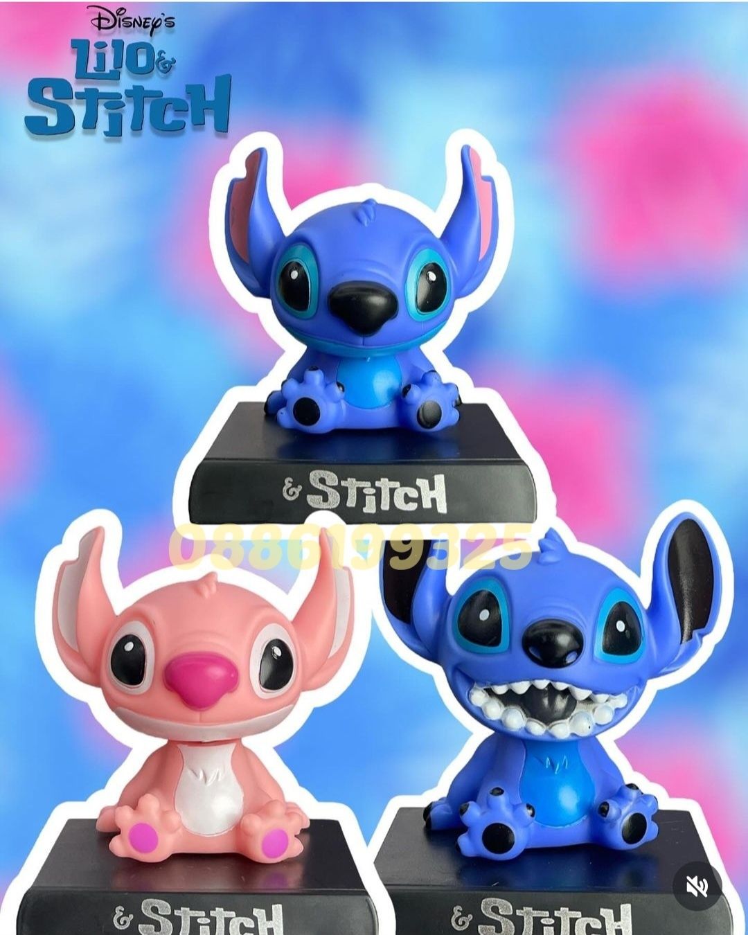 Фигурка Лило и Стич държач за телефон/ Стойка за телефон Lilo Stitch