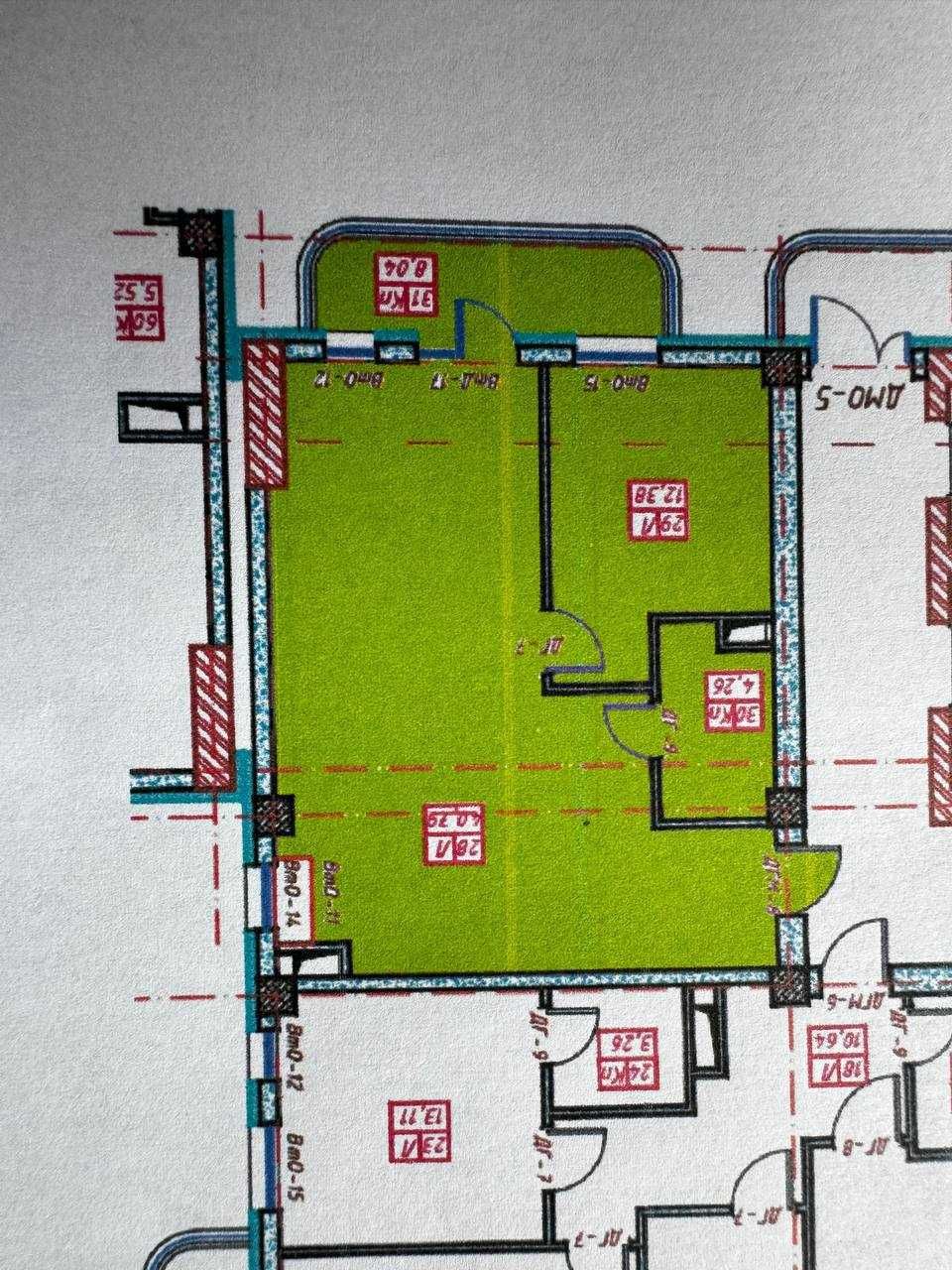 ЖК PARKWOOD Нукусская 2х ком коробка 68 кв.м