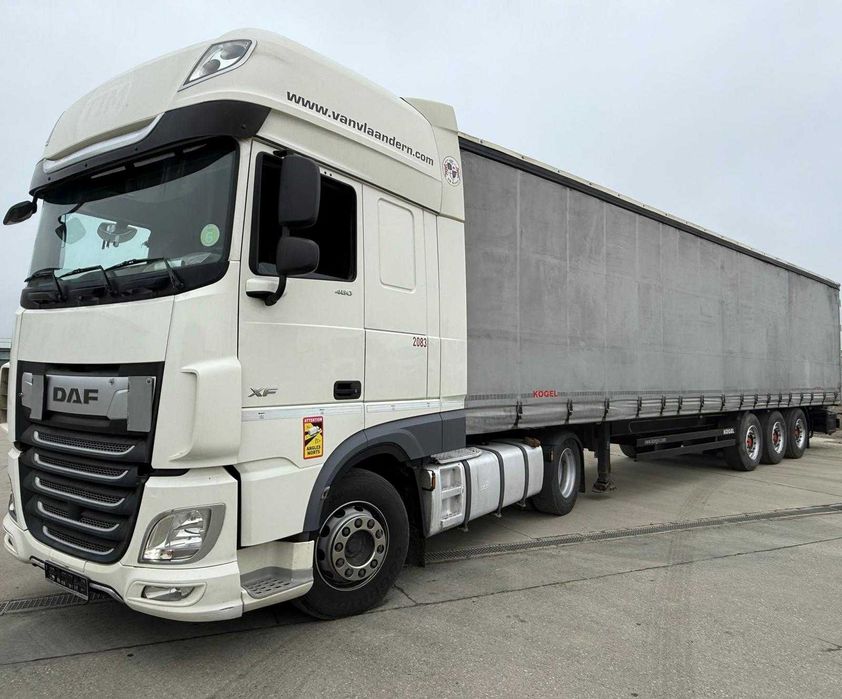 Ansamblu Cap tractor DAF XF480FT 2017 , Semiremorca Kogel 2016