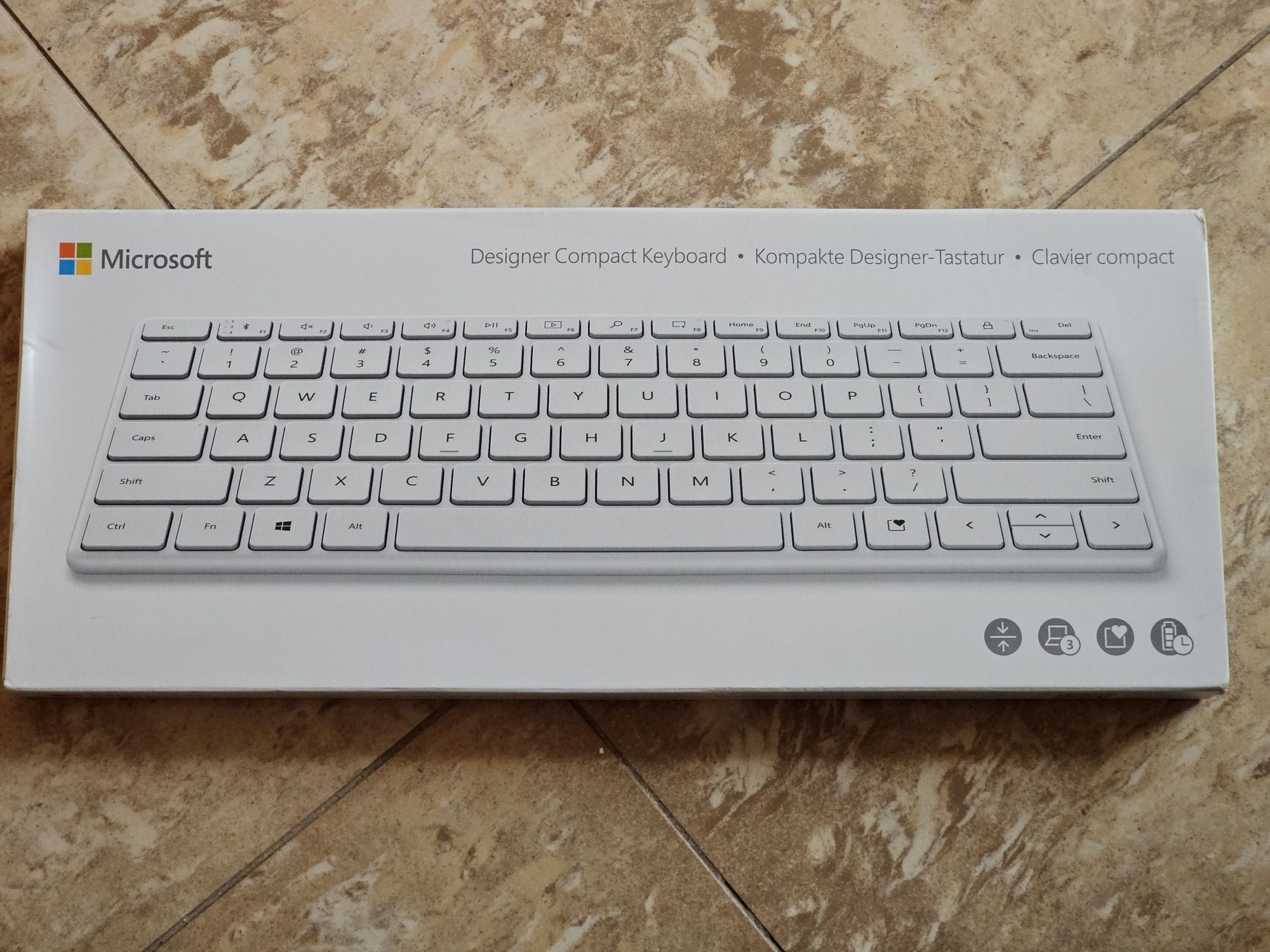 Tastatura wireless Microsoft Designer Compact, Bluetooth,Layout Franta