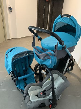 Бебешка количка 3в1 LUPO - BABY DESIGN + Подарък чадърче за количка