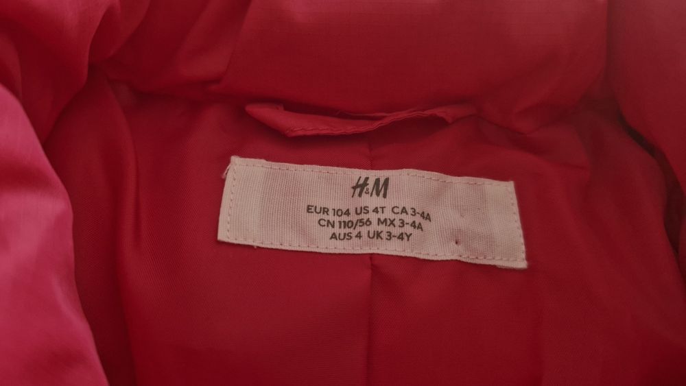 Детско зимно яке за момиче 3,4 год размер 104