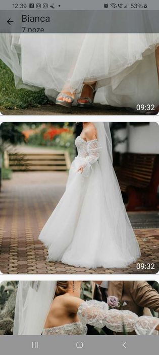 Vând rochie de mireasă