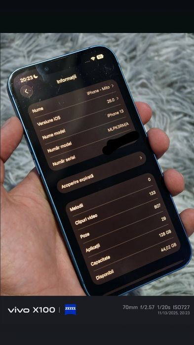 iPhone 13, 128GB, Albastru, Sanatate Baterie 86%