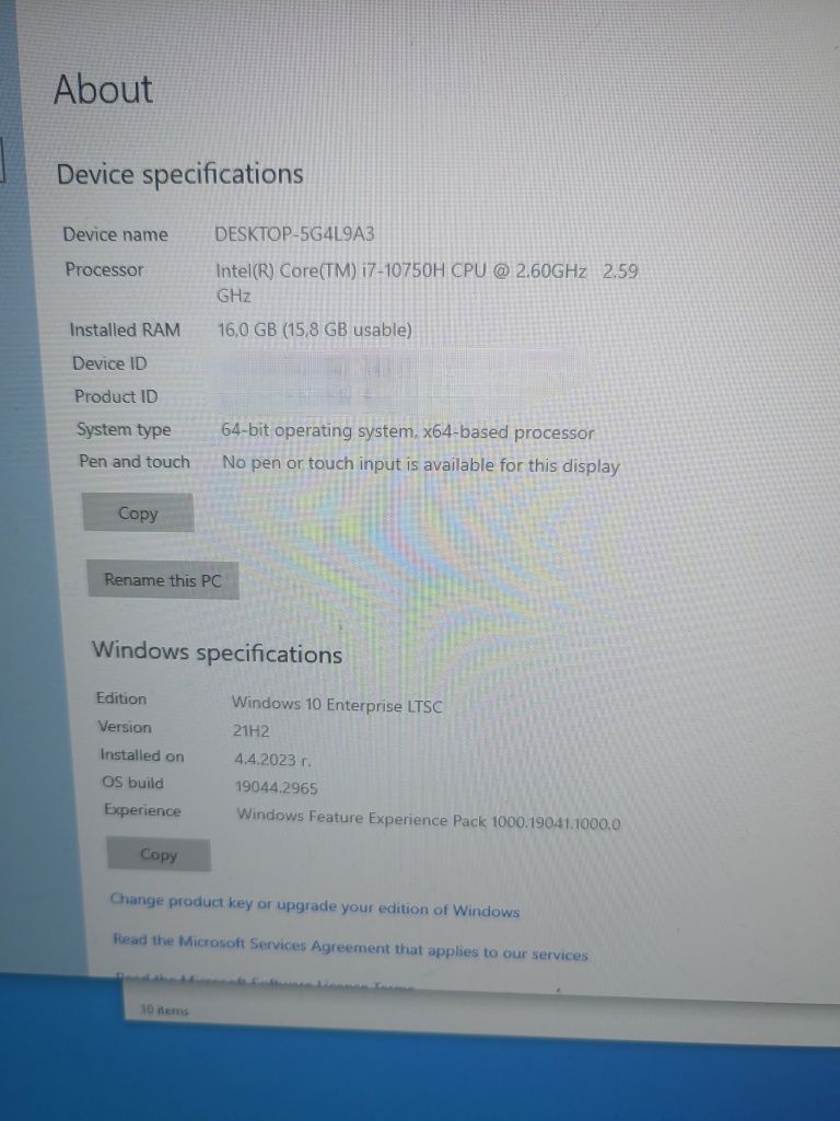 Dell g5 5500 RTX 2070 8GBMax-Q 16GB RAM 512SSD