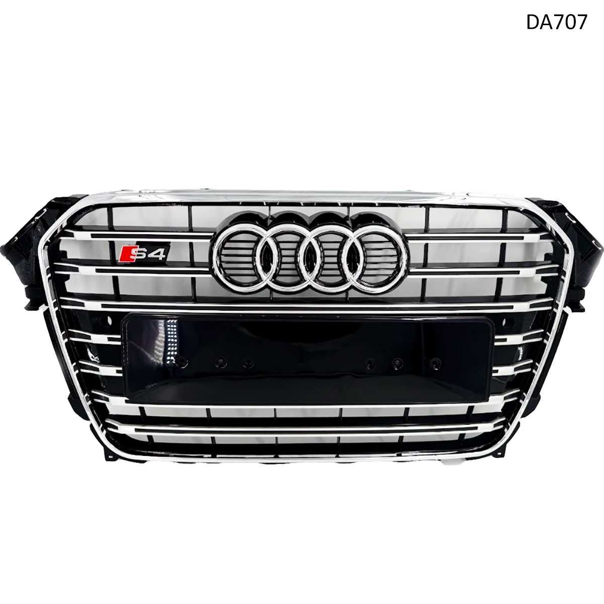 Предна решетка Sline S4 Audi A4 B8.5 12-15 Хром хоризонтал грил броня