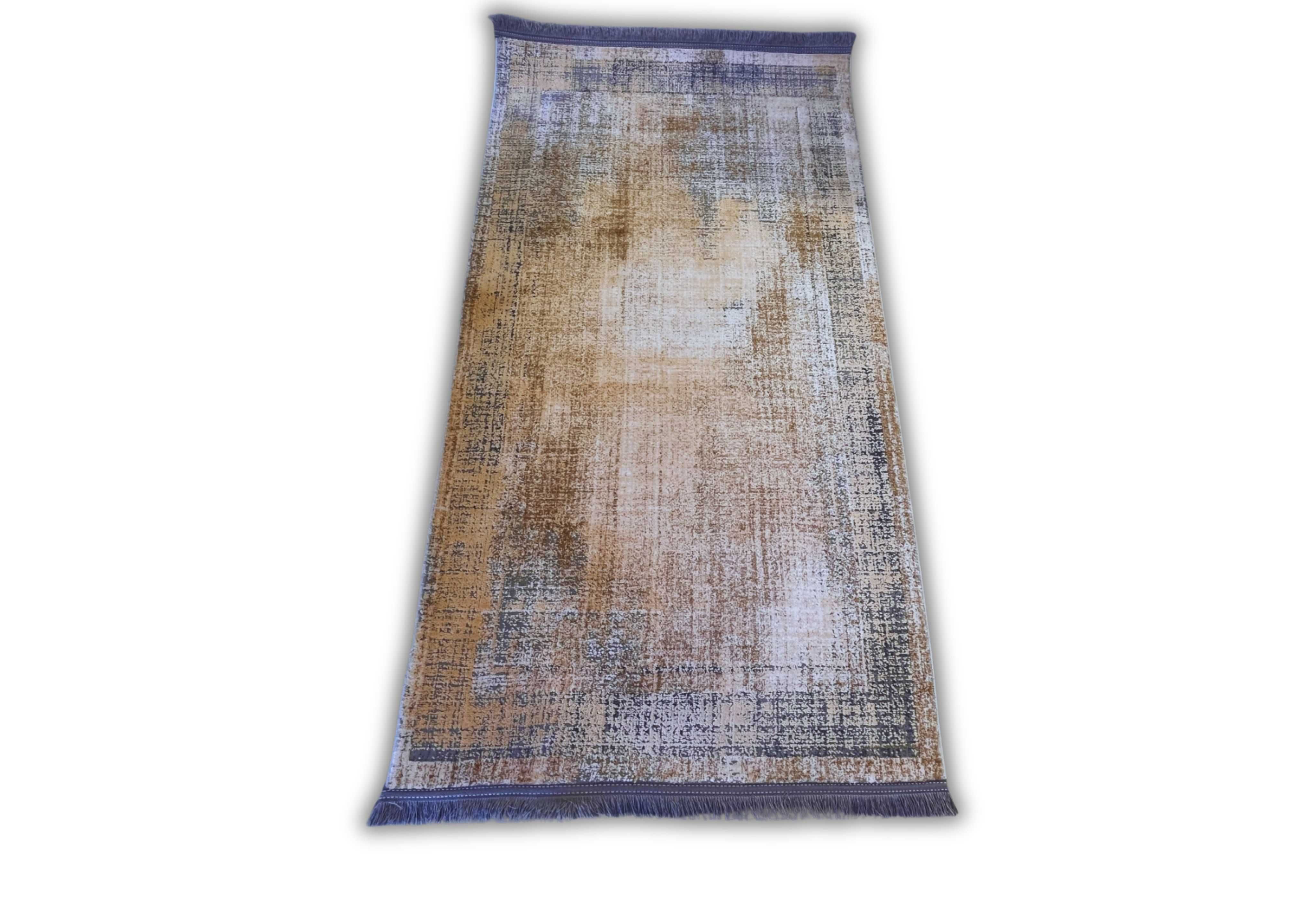 нов килим , Модерен дизайн, бежов цвят, 80x150 cm