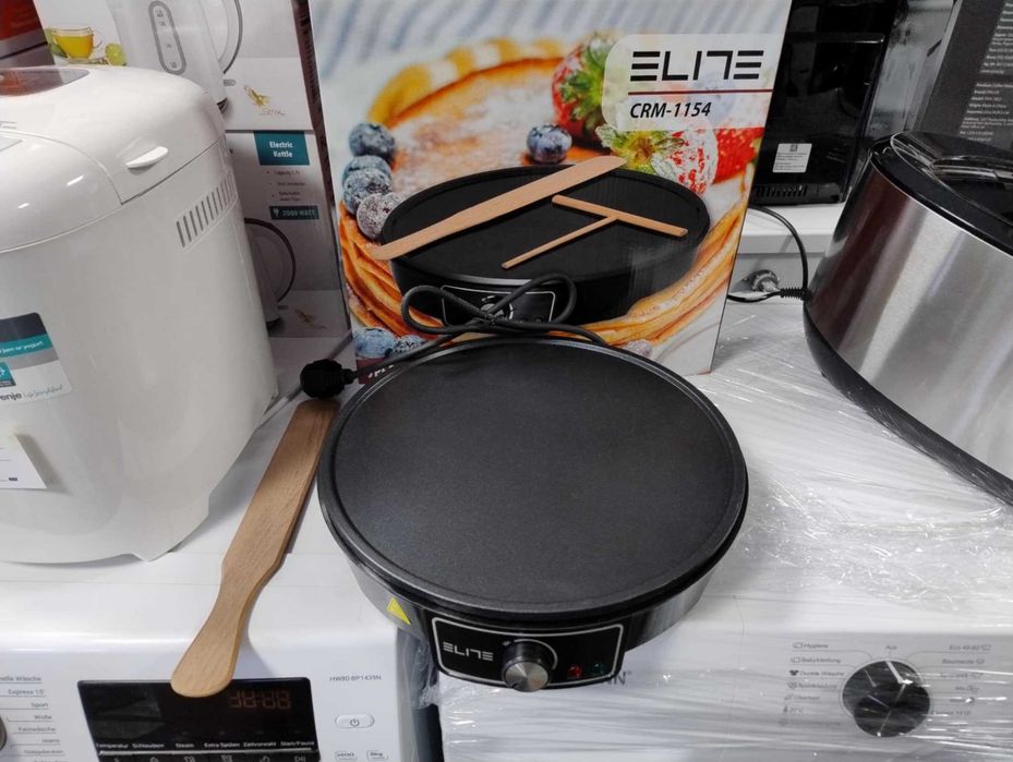 Чисто нов Уред за палачинки ELITE CRM-1154 30 см 24 месеца гаранция