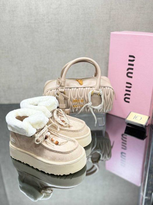 Ghete dama cu geanta la set miu