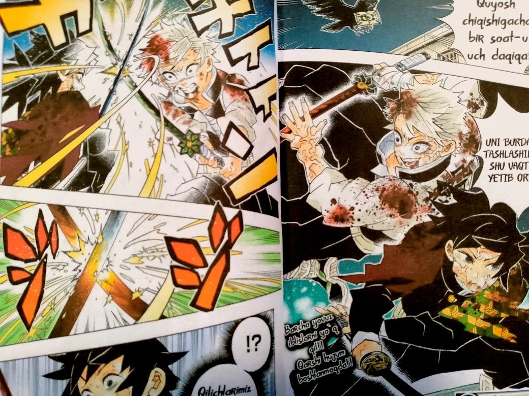 Iblislar qotili manga 22 (Demon slayer) oʻzbek tilida