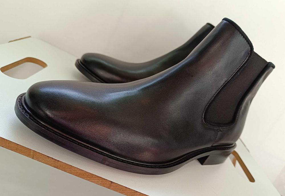 Ghete chelsea 41 plain toe premium Celio Man NOI piele naturala moale