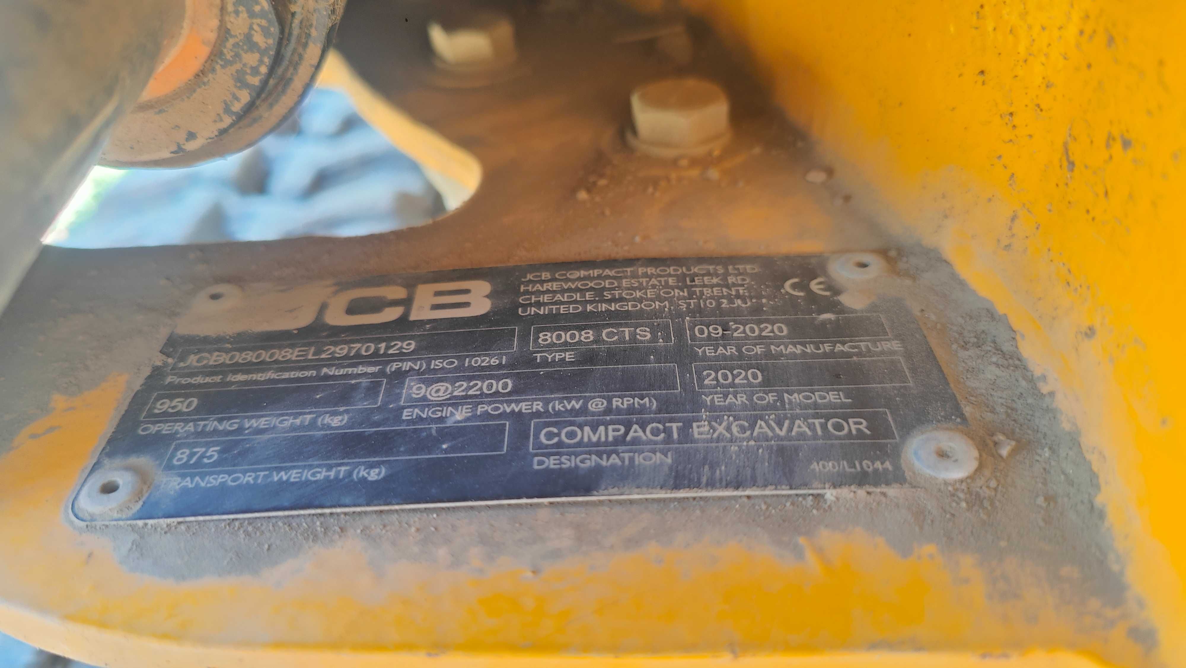 Мини багер JCB 8008 CTS