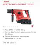 Rotopercurtor pe baterie Hilti  Te 30-22