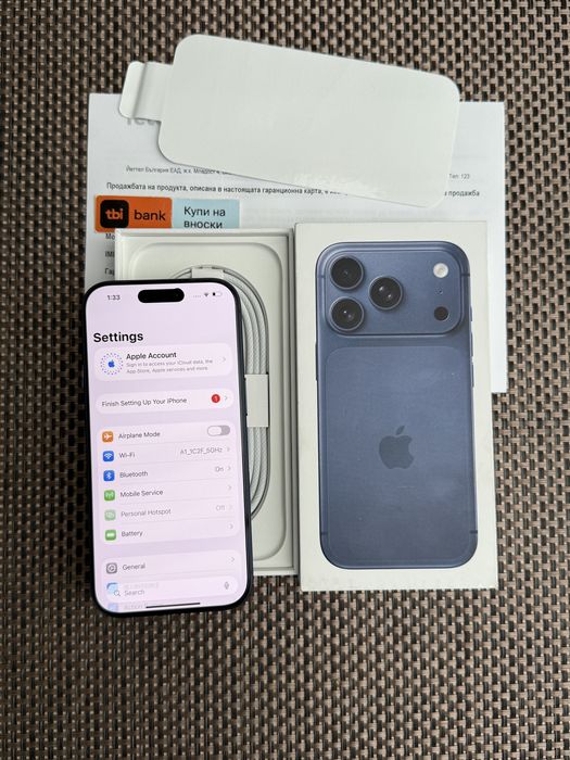 НОВ!36М ГАР *ЛИЗИНГ* iPhone 17 Pro Deep Blue 256Gb /Айфон Гаранция