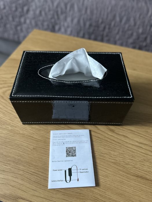 Camera spion curie servetele + card microsd Kingston 128GB