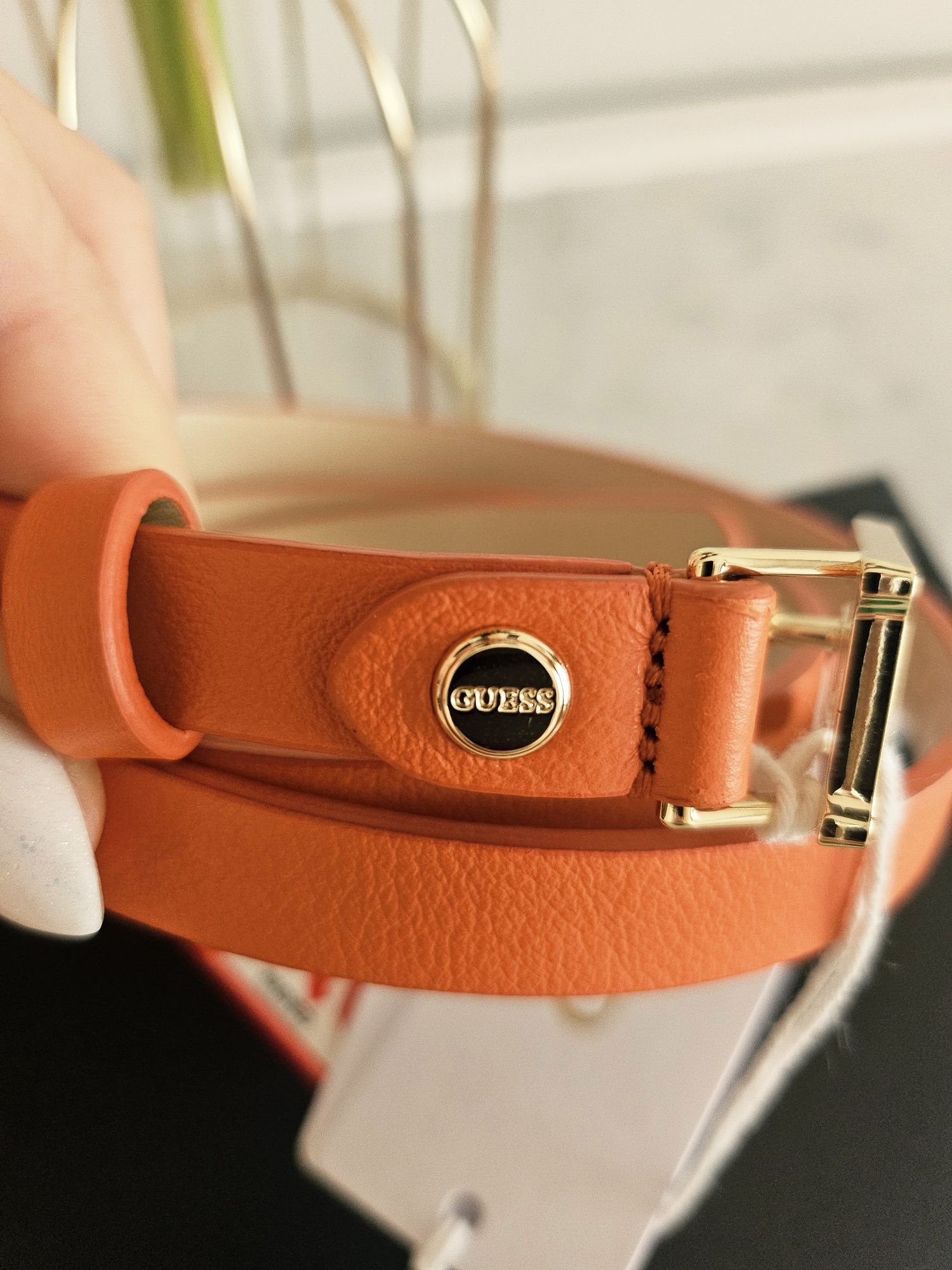 Колан "GUESS" от естествена кожа
