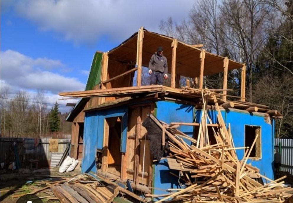 Услуги демонтаж снос домов снос гараж баня Грузчики