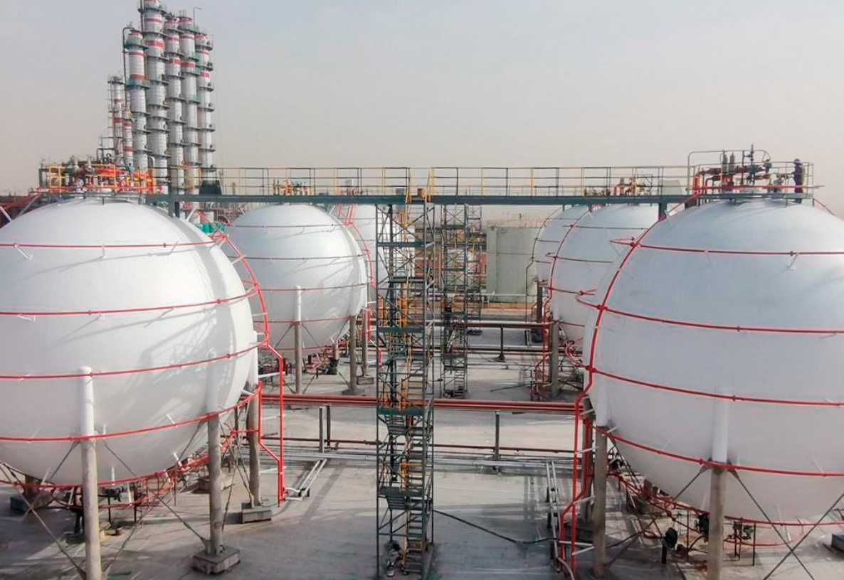 Сферические резервуары для хранения газа