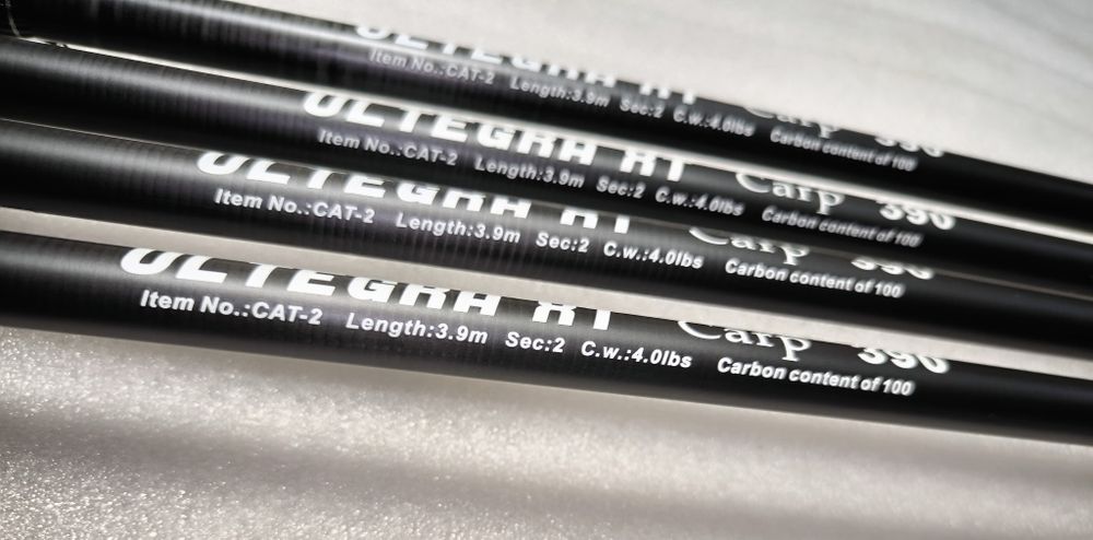 SET 4 Lansete ULTEGRA XT CARP 3.90m,2 tronsoane + 4 Mulinete FL 9000