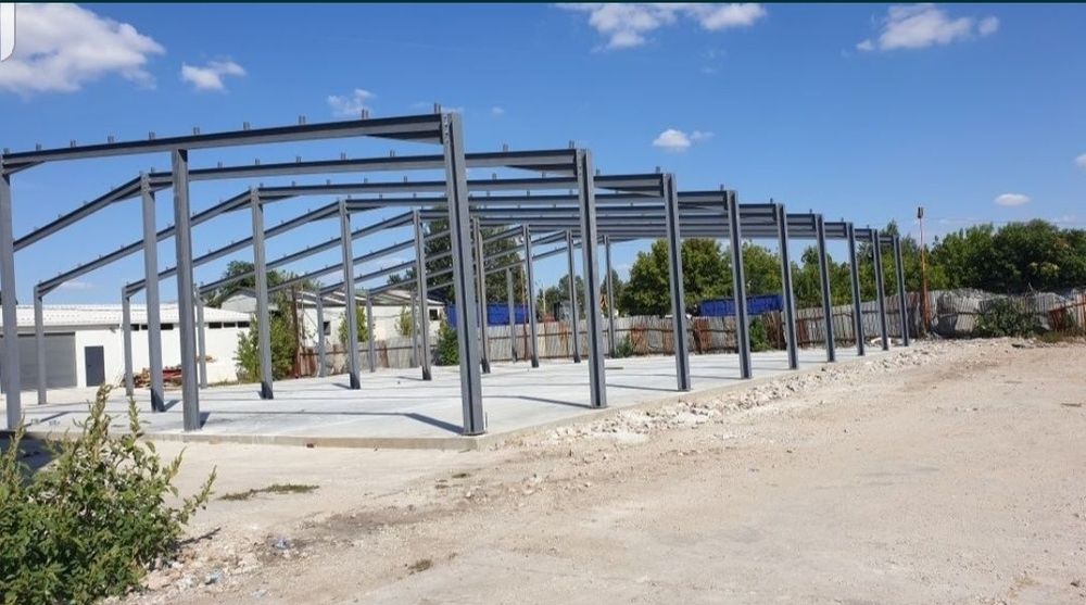 Vând hală metalică 25 m cu 10 deschidere 4 înălțime