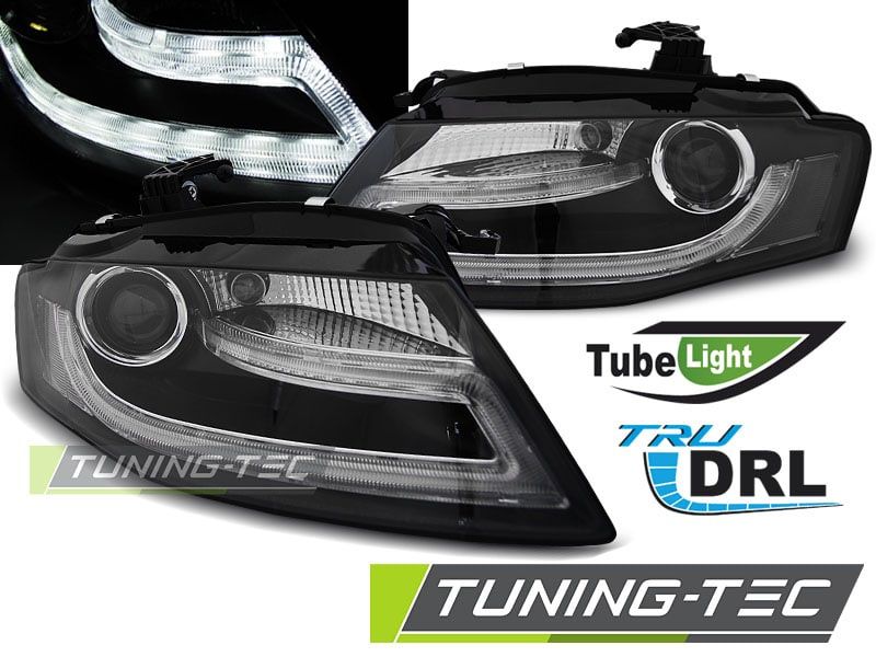 Faruri AUDI A4 B8 04.08-11 TRU DRL BLACK