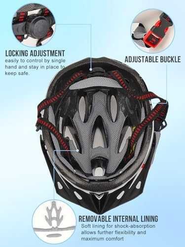 Нова детска Лека безопасна детска каска с 18 отвора и сенник за колело