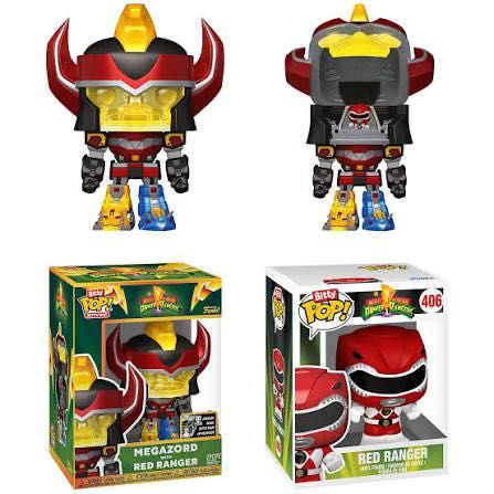 Power Rangers Funko Pop - Megazord with Red ranger bitty pop pack
