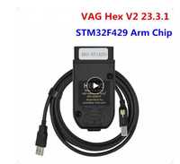 VCDS REAL HEX V2 ARM STM32F429 Soft 23.3 diagnoza tester auto VAG NOU