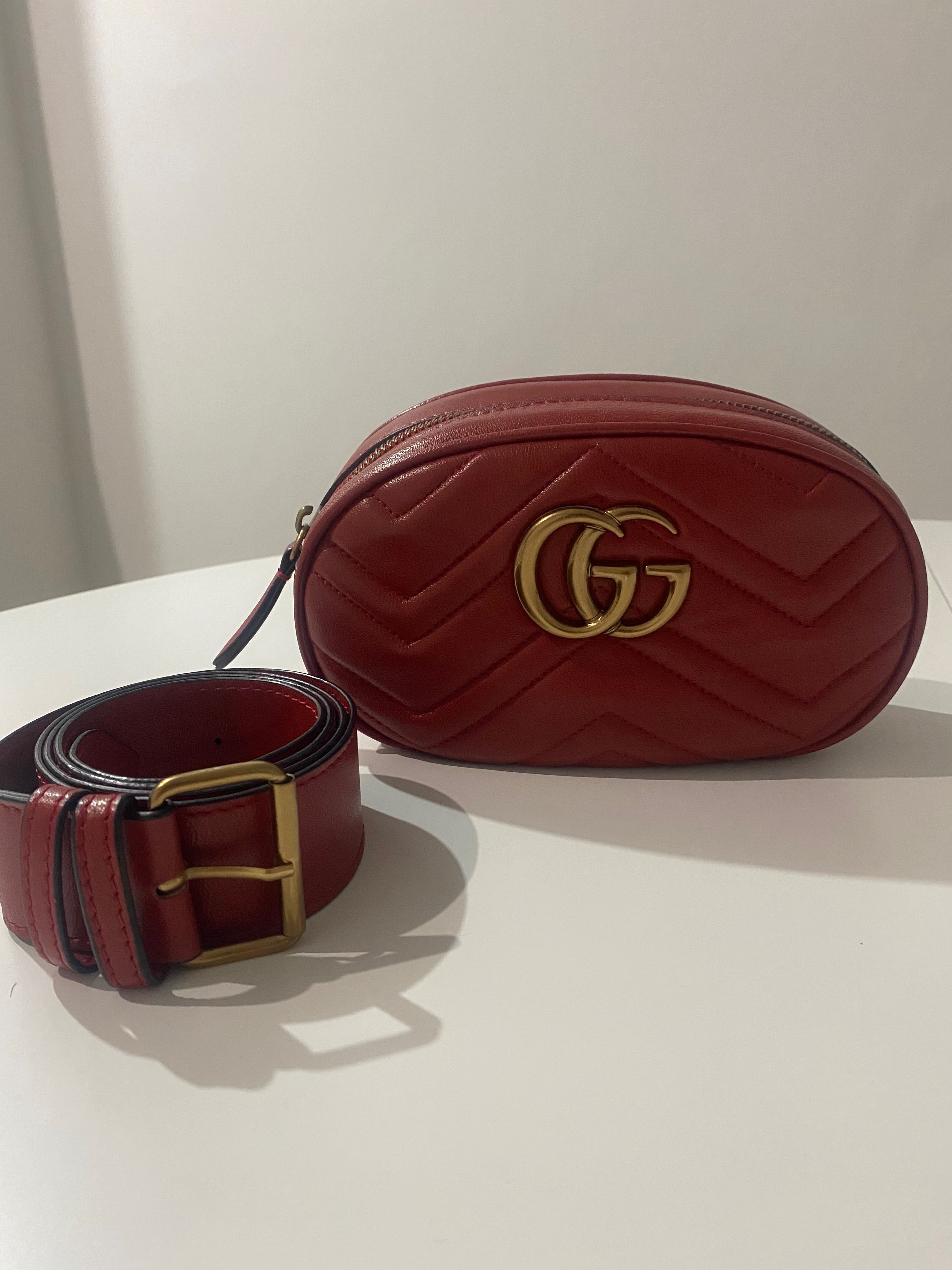 Borsetă de piele Gucci