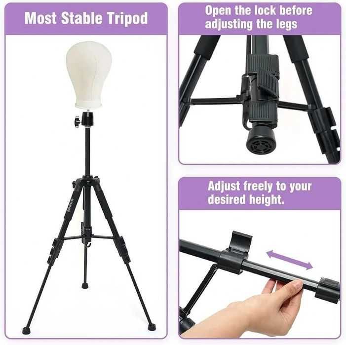 Trepied pentru manechine/peruci