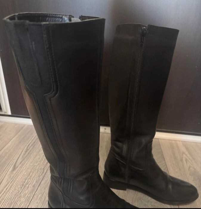 Cizme negre piele naturala