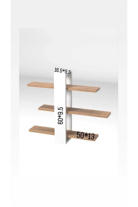 Етажерка с 3 рафта за стена / Декоративен рафт за стена