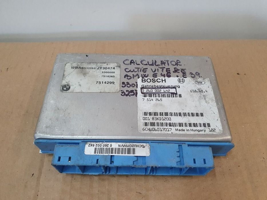 Calculator cutie viteza automata BMW 5 E39 1995 - 2003 3.0 530 d M57 D30 (306D1) BOSCH 0260002642 7514265