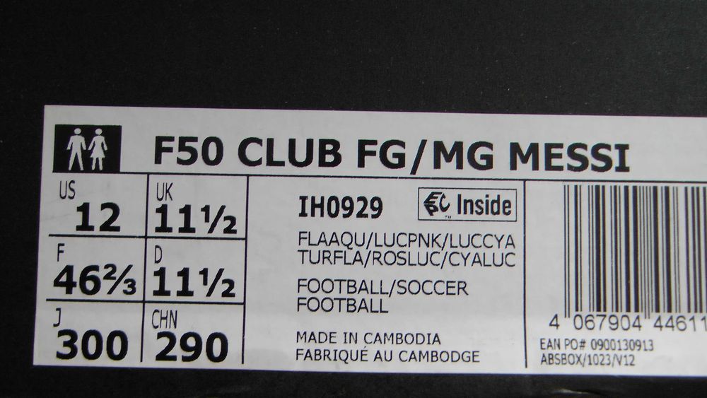 Ghete fotbal crampoane NOI Adidas F50 Club Messi marimea 46,5