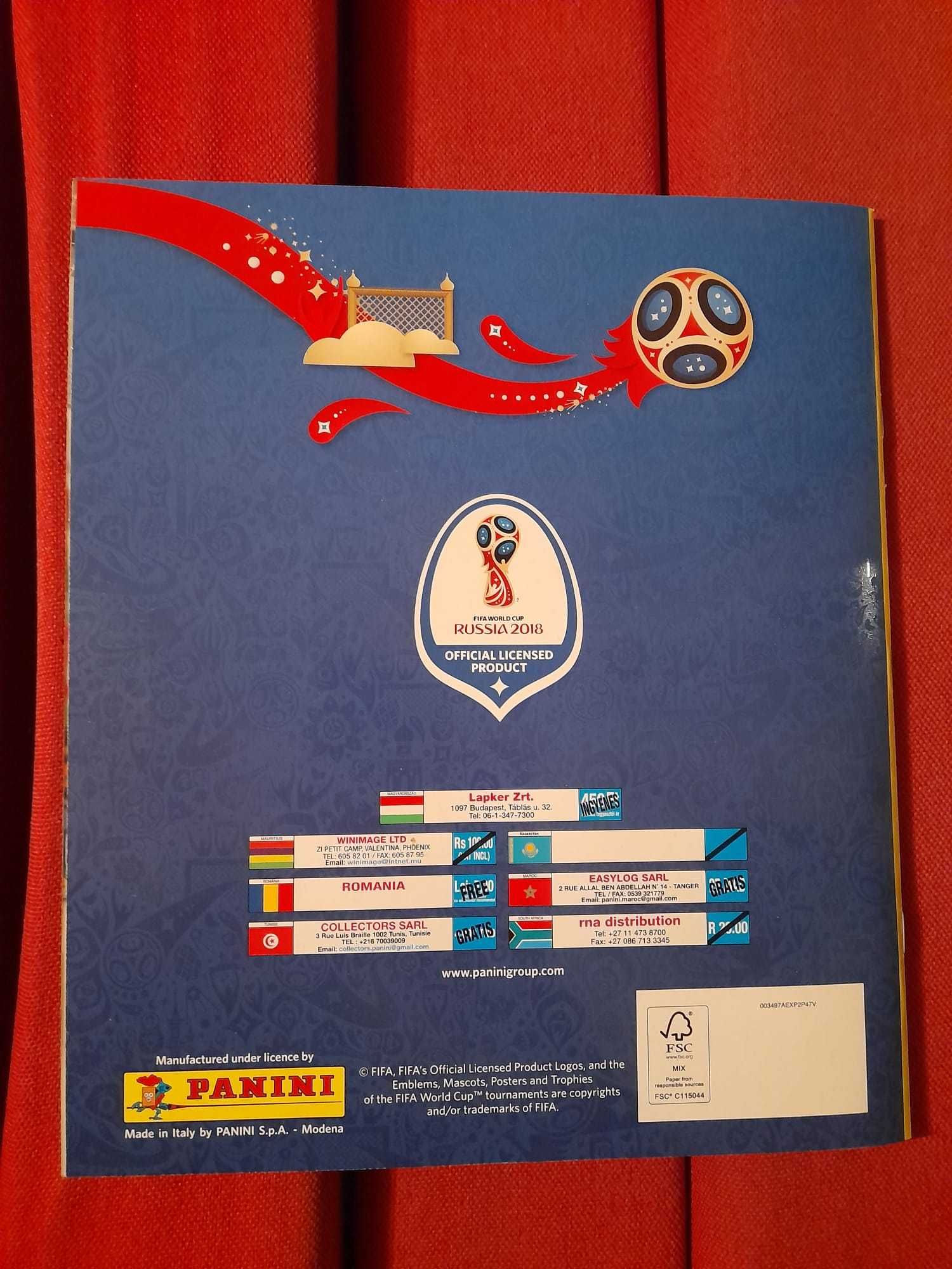 Fifa World Cup 2018 Russia Panini Sticker Album 100% Complet