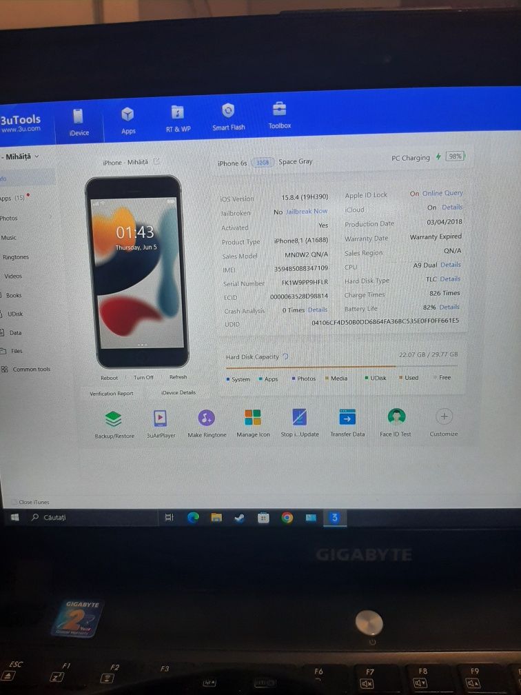 Iphone 6s 32gb neverlocked liber de retea