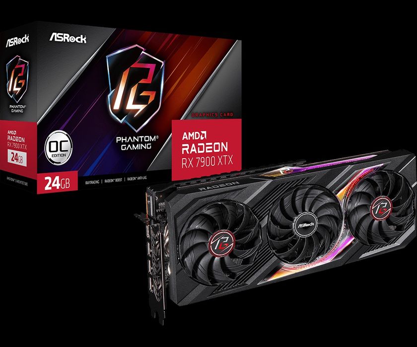 ASRock Видеокарта Radeon RX 7900 XTX Phantom Gaming OC 24 ГБ