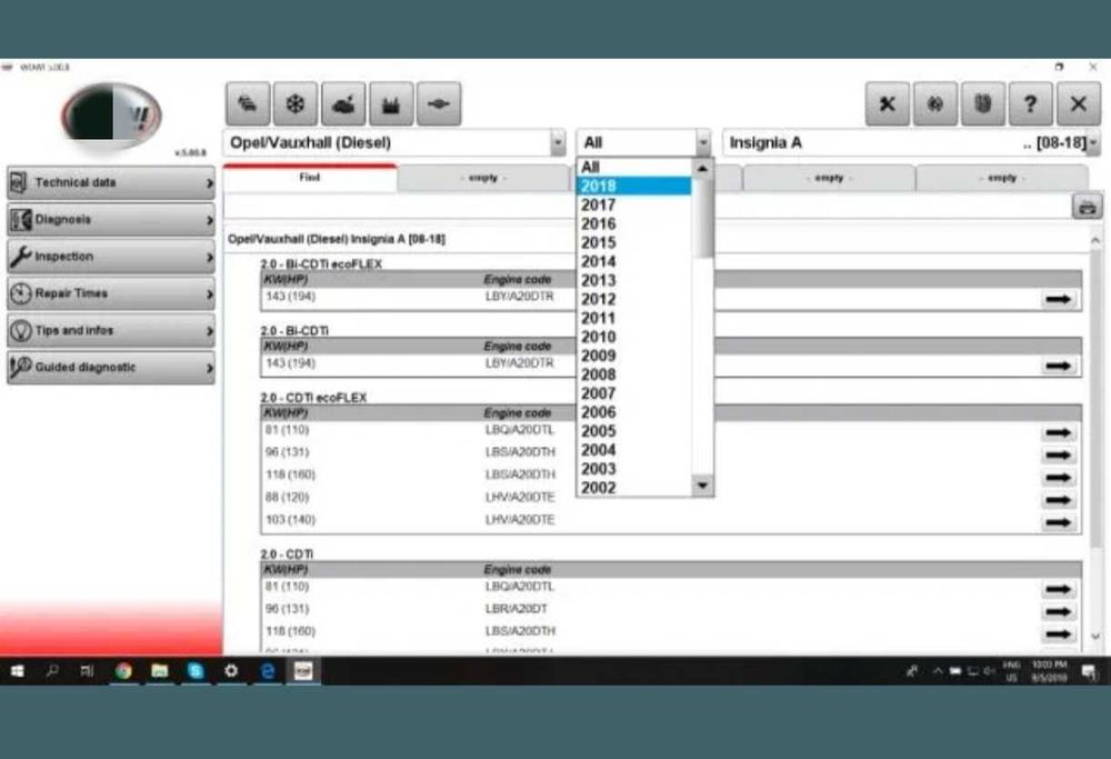 Interfata diagnoza AUTO WOBD2 turisme camioane 12/24v 5.00.8 Bluetooth