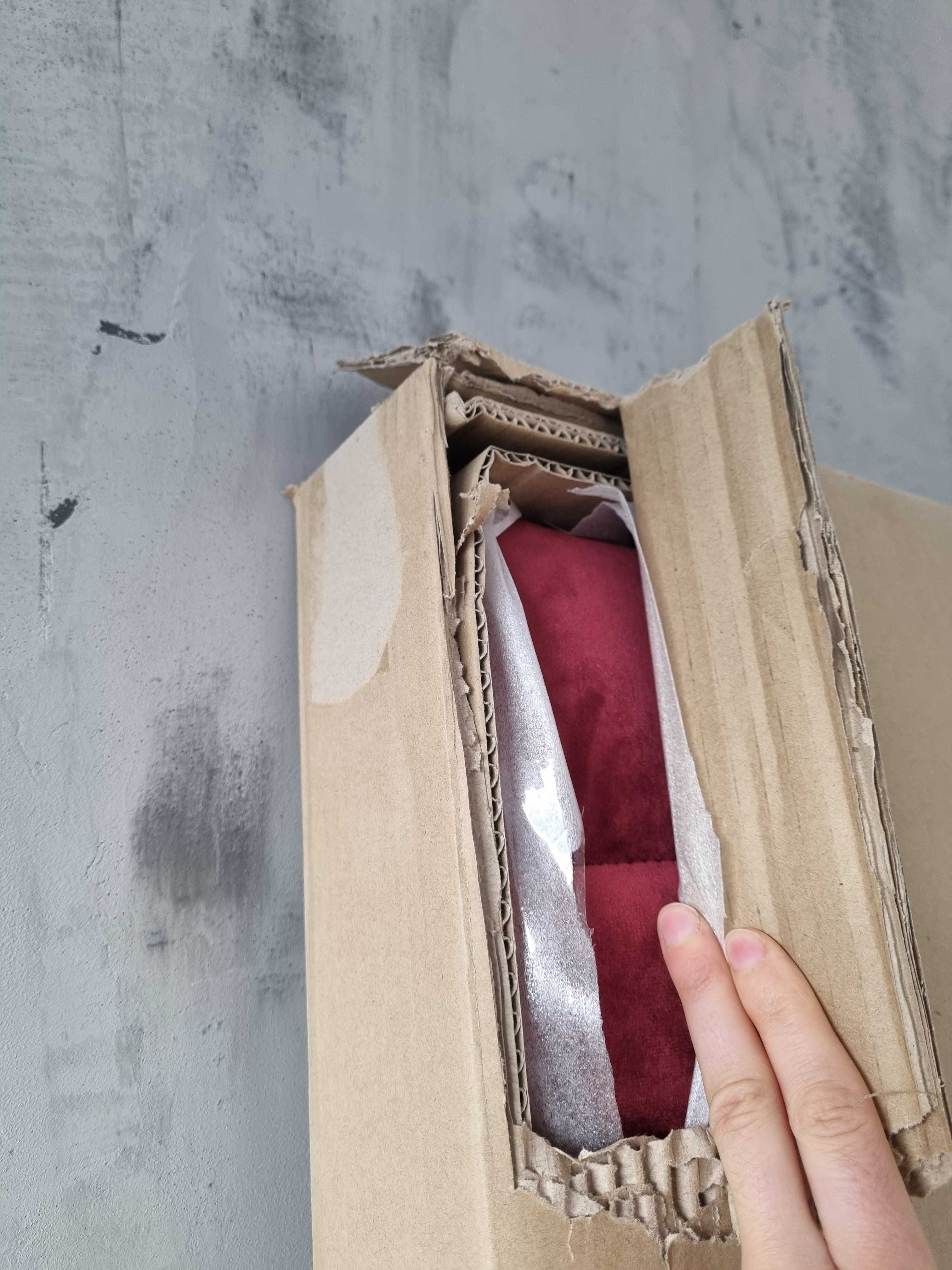 Pat tapitat stofa Cydney Velvet Burgundy, Somproduct, 200x160cm
