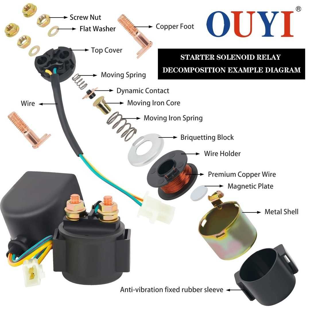 Releu solenoid de pornire compatibil cu 1100 VT1100CHONDA ATV