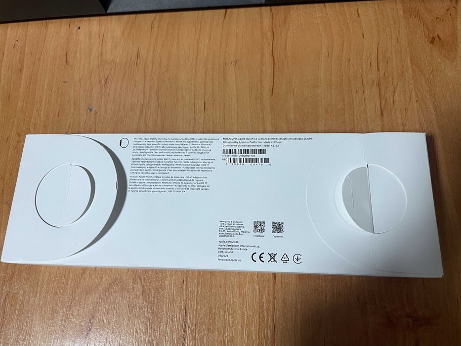 apple watch se gen 2 dim 44 mm culoare negru midnicht gps 2023 smart