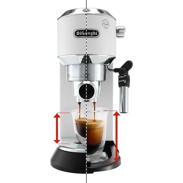Рожковая кофеварка "DeLonghi" EC685W, 15 Бар, для эспрессо