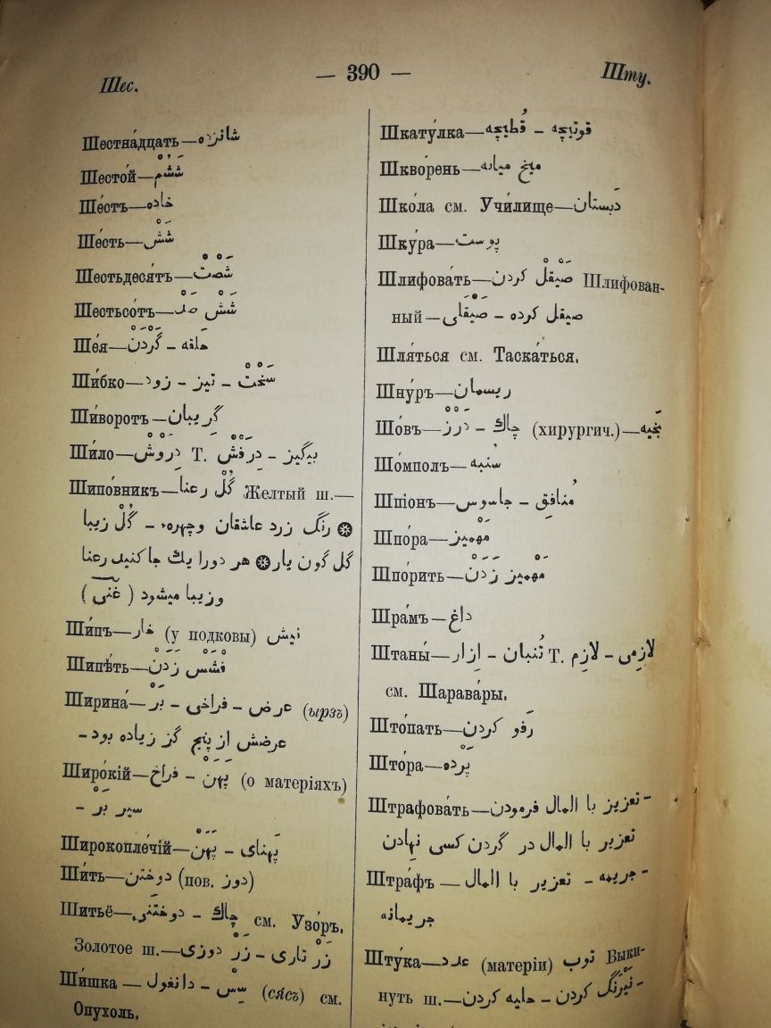 Наливкин "Русско-Персидский словарь" 1889г.