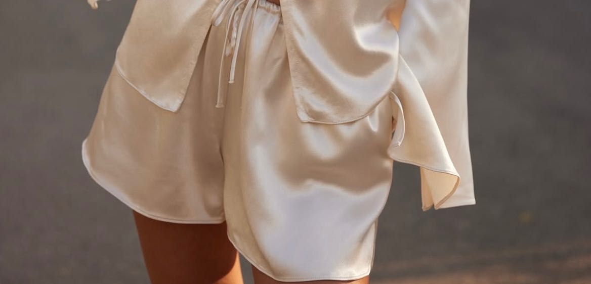 копринена риза и шорти Zara Home