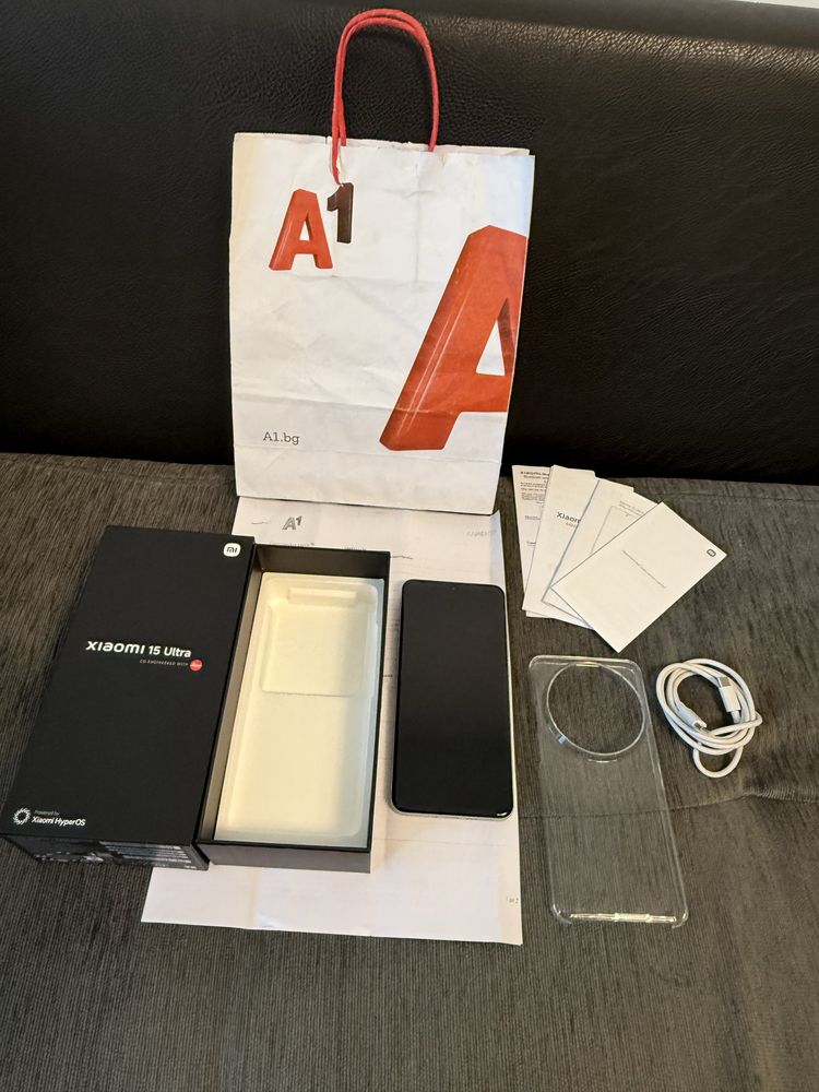 КАТО НОВ 512GB Xiaomi 15 Ultra 5G A1 Гаранция 2027г. Silver
