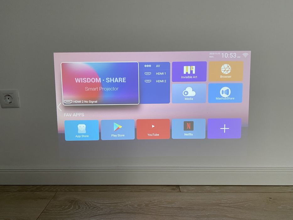 Videoproiector android fara sursa