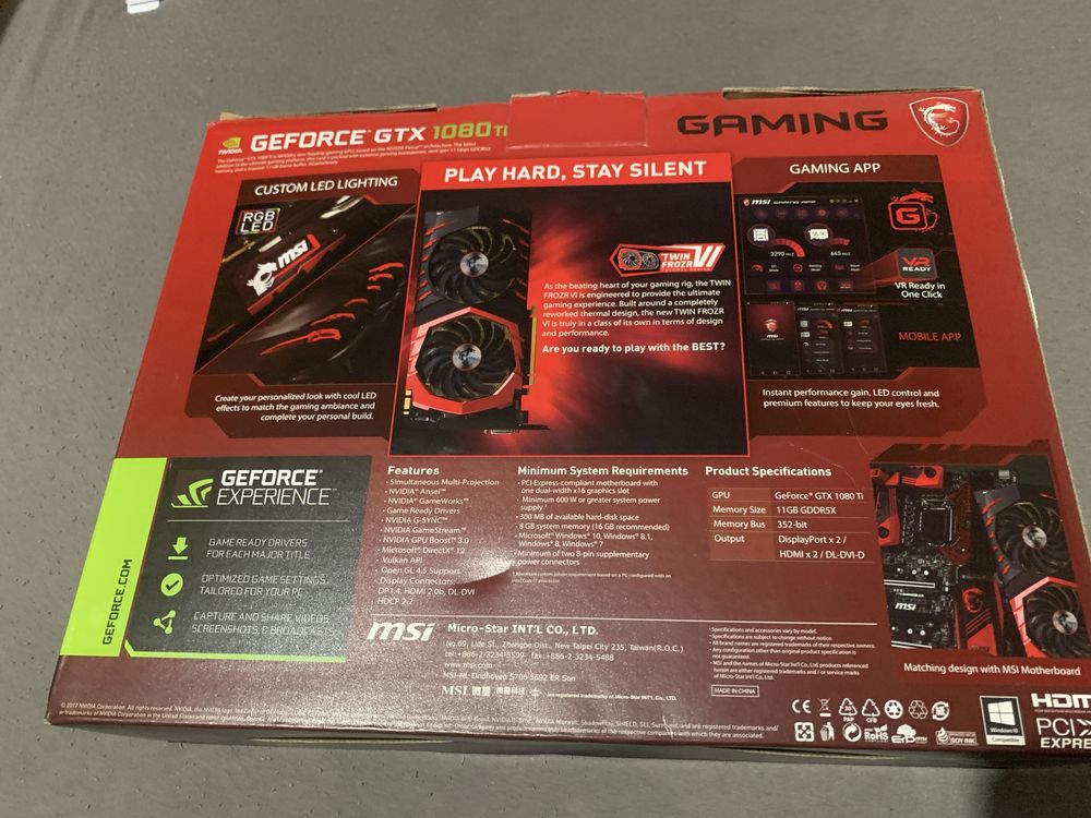 MSI GeForce GTX 1080 Ti GAMING X 11G