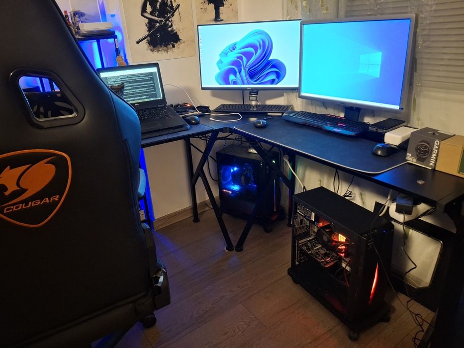 Компютър + Монитор Dell U2412M Ryzen 5 3600 64GB Fury HyperX 1050Ti